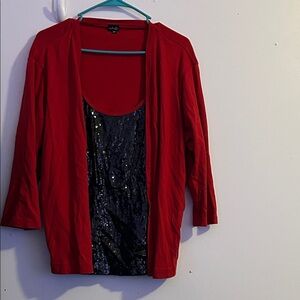 Rafaella Vibrant Red Top